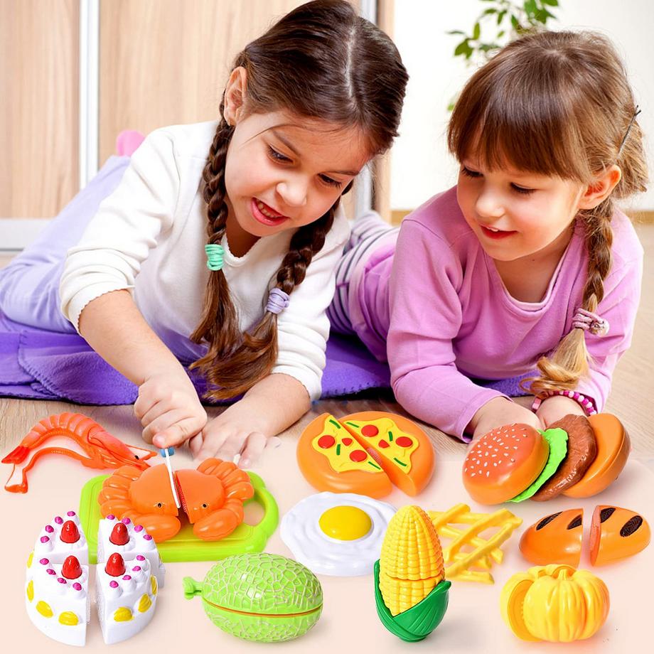 Activity-board  Accessoires de cuisine pour jeu de rôle, set de jeu de nourriture pour enfants 