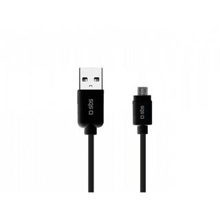 SBS  SBS 1m USB2.0/MicroUSB USB Kabel USB A Micro-USB A Schwarz 