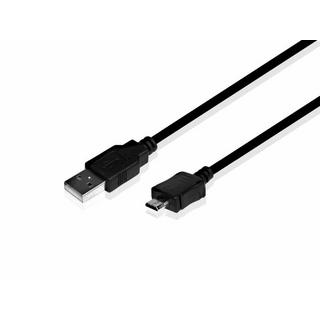 SBS  1m USB2.0/MicroUSB cavo USB USB A Micro-USB A Nero 