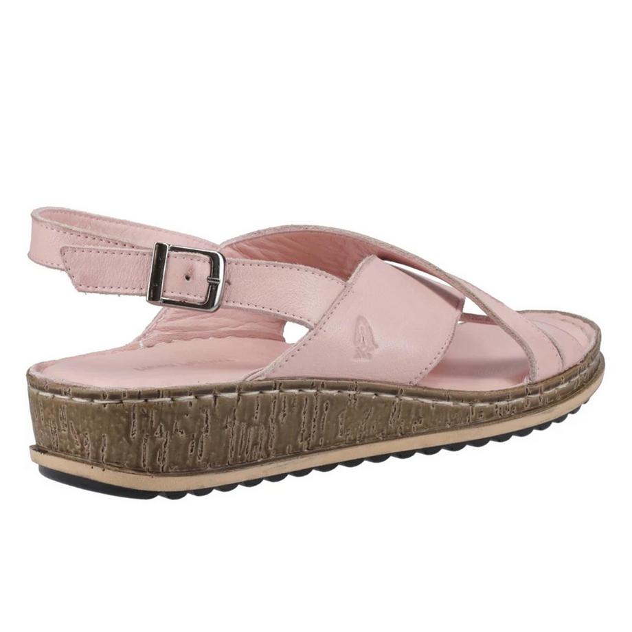 Hush Puppies Elena Sandali in pelle con tacco a zeppa  