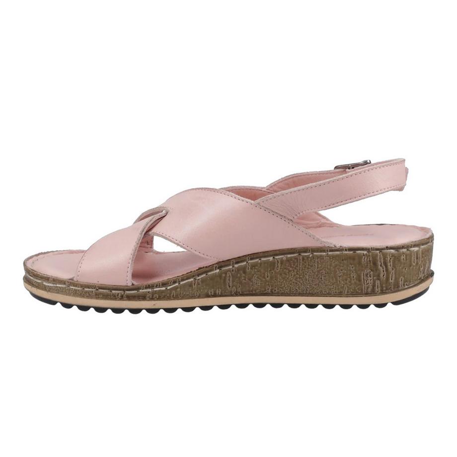 Hush Puppies Elena Sandali in pelle con tacco a zeppa  