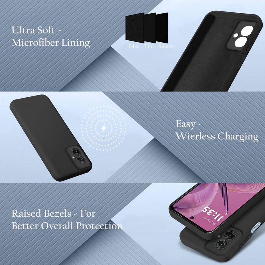 Cadorabo  Motorola Moto G55 Hülle im Liquid Case Design 