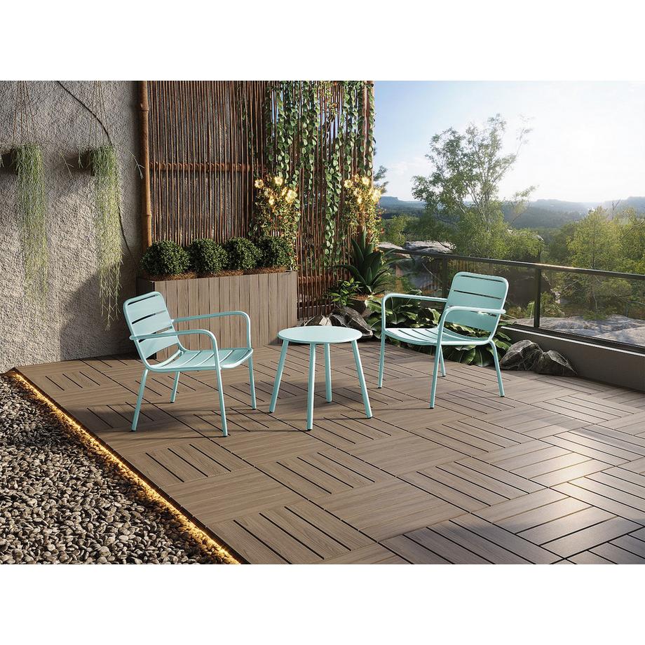 Vente-unique Garten-Beistelltisch - Metall - Hellgrün - MIRMANDE von MYLIA  