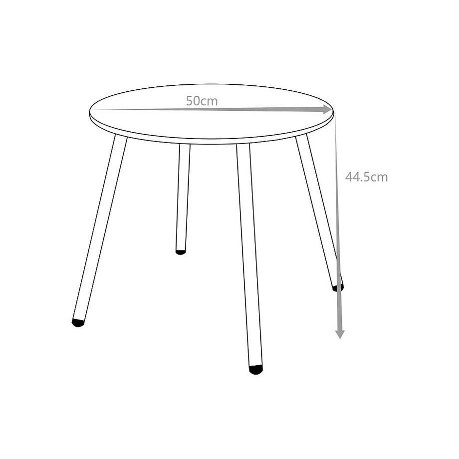 Vente-unique Table d'appoint de jardin en métal - Vert amande - MIRMANDE de MYLIA  