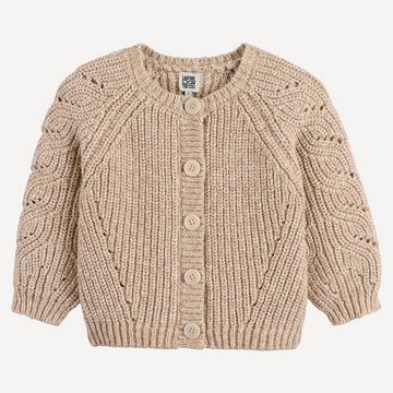 Strickjacke mit Rundhalsausschnitt