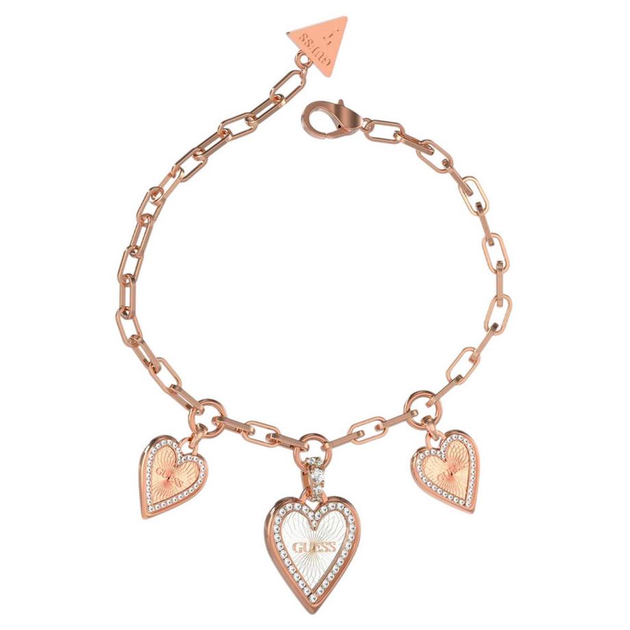 Bracelet À Breloques Plaqué Or Rose Love Me Tende