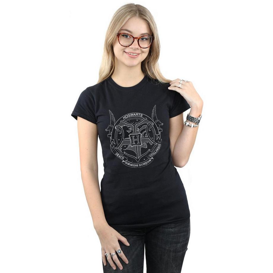 Harry Potter Hogwarts T-Shirt Stampata  