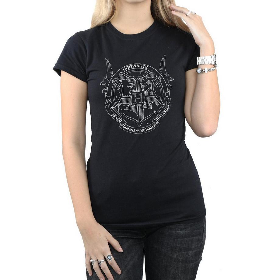 Harry Potter Hogwarts T-Shirt Stampata  