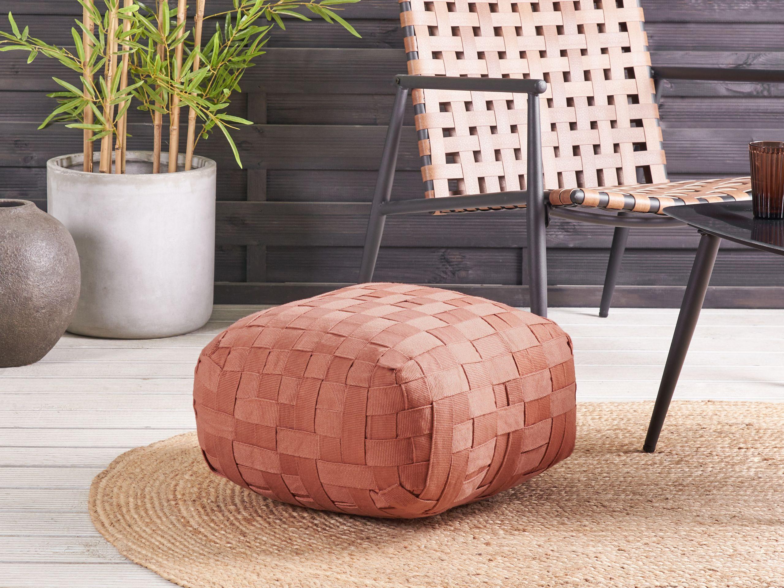 Beliani Pouf en Matière synthétique Moderne BODLA  