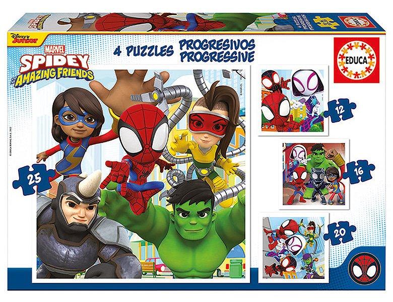 Educa  Puzzle Spidey & Super Freunde (12,16,20,25) 