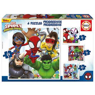 Educa  Puzzle Spidey & Super Freunde (12,16,20,25) 