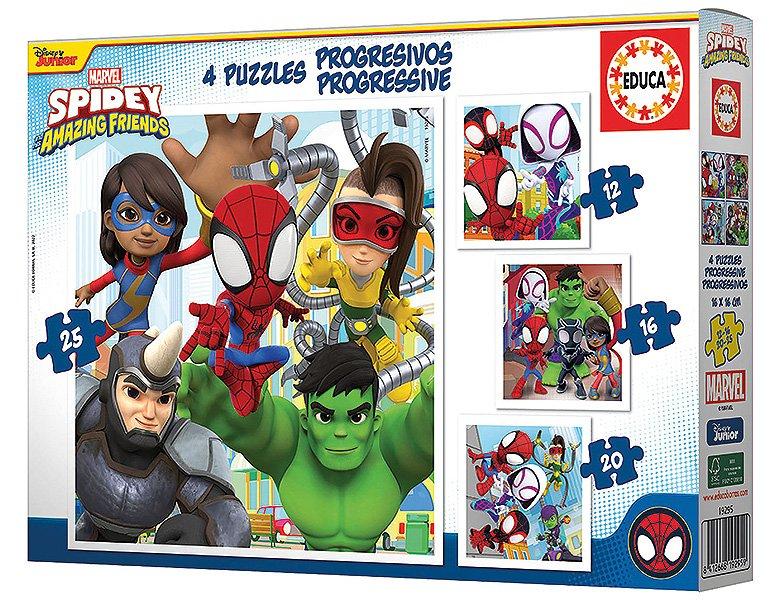 Educa  Puzzle Spidey & Super Freunde (12,16,20,25) 