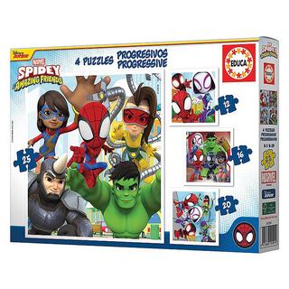 Educa  Puzzle Spidey & Super Freunde (12,16,20,25) 