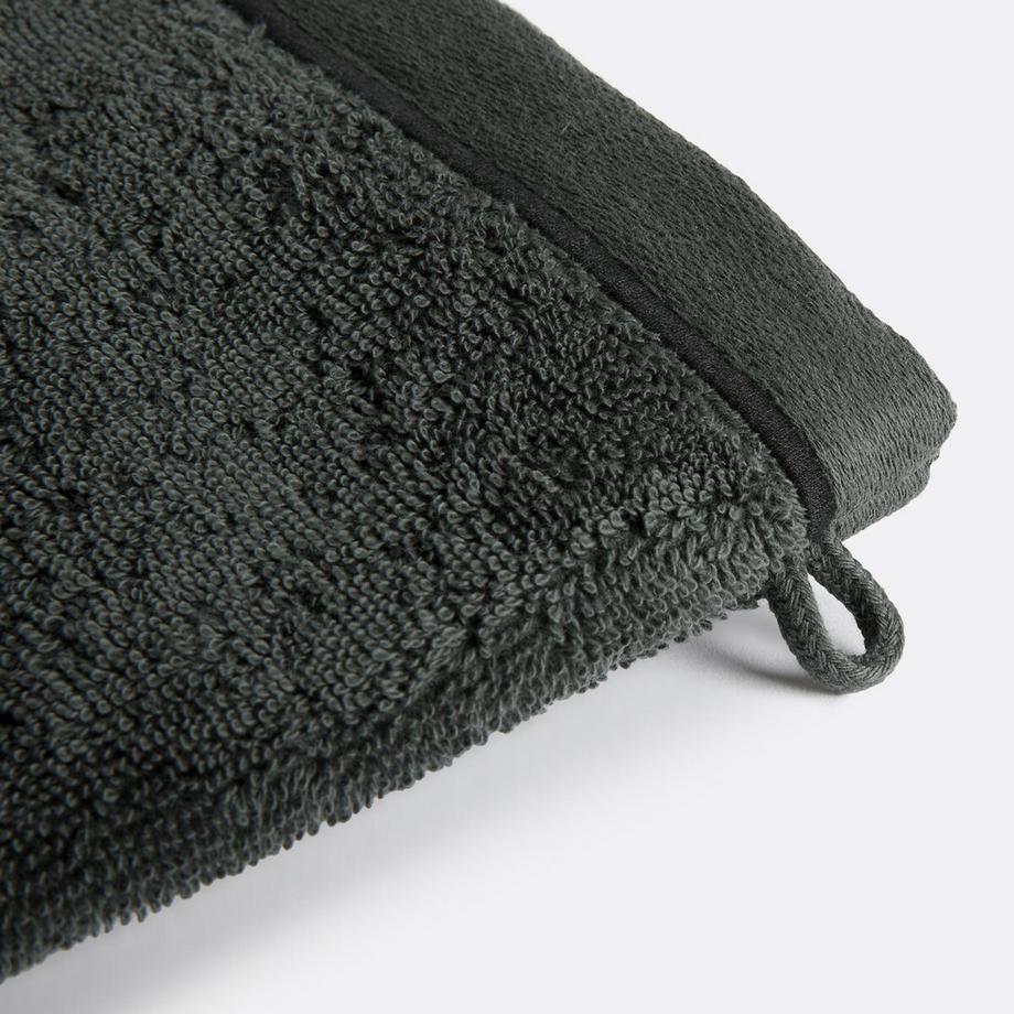 La Redoute Intérieurs Set mit 2 Waschhandschuhen aus gekämmter Baumwolle 675 gr/m2  