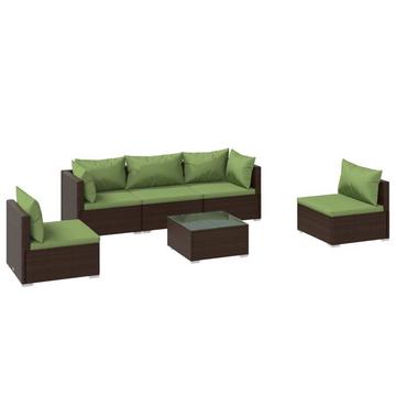 Garten-lounge-set poly-rattan