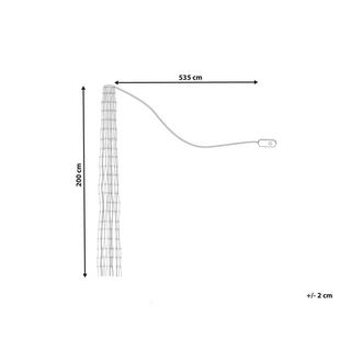 Beliani Lichterkette aus Kunststoff SAARLOQ  