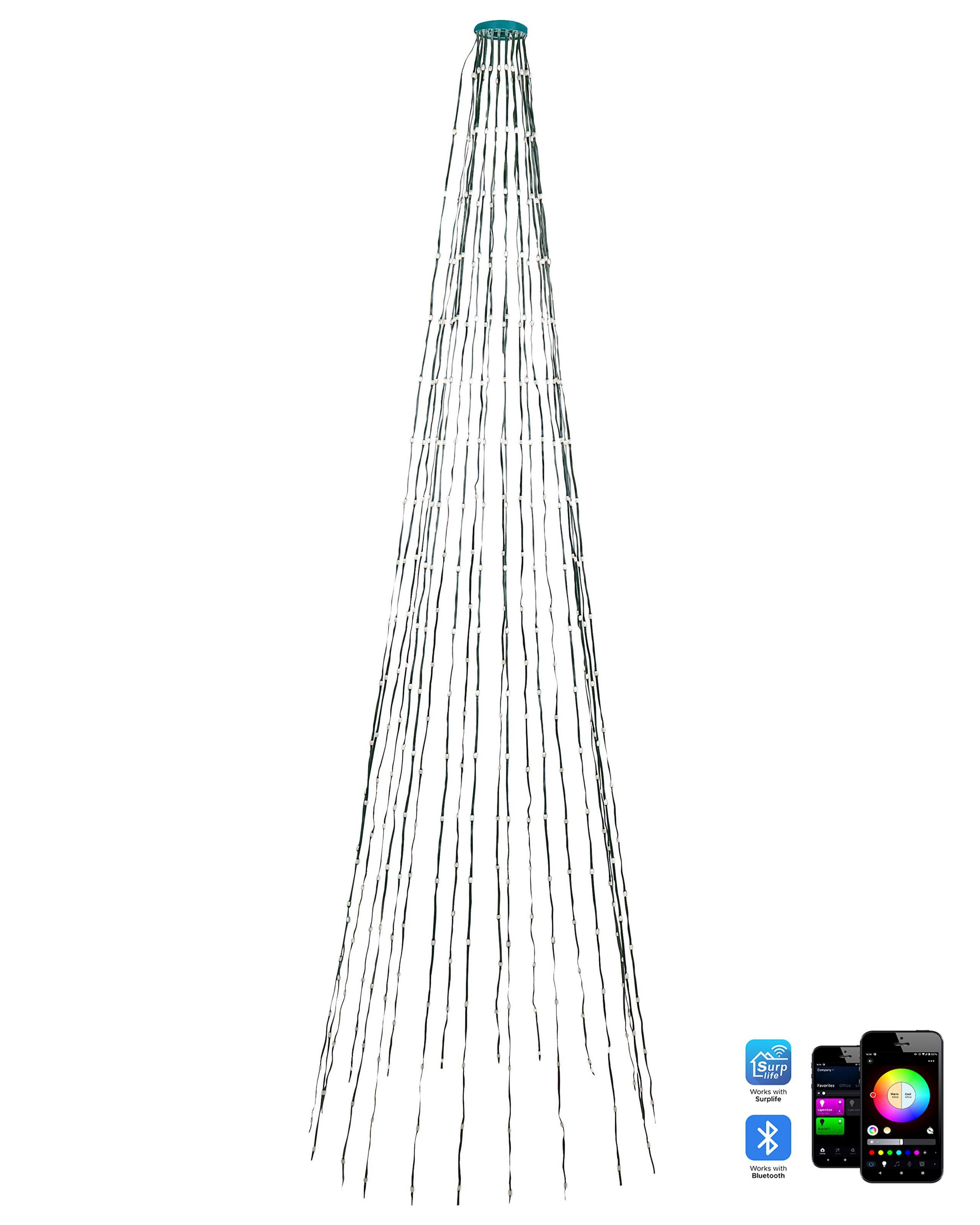 Beliani Lichterkette aus Kunststoff SAARLOQ  