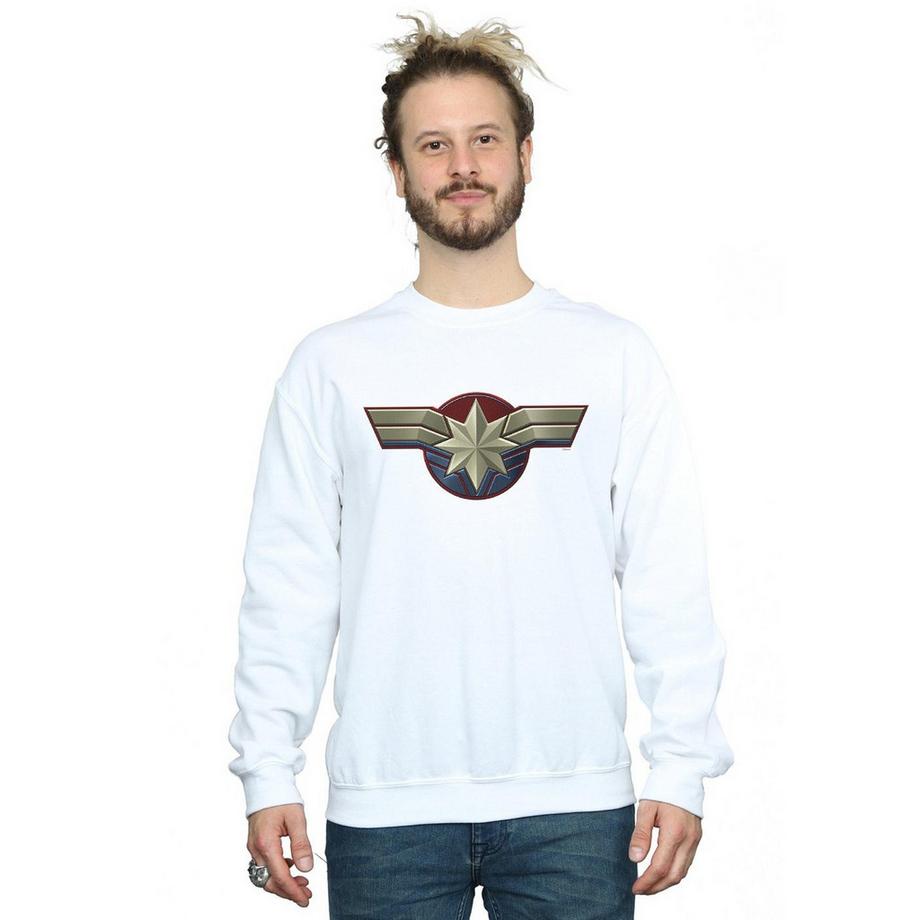 MARVEL Captain Logo Rundhals Sweatshirt  
