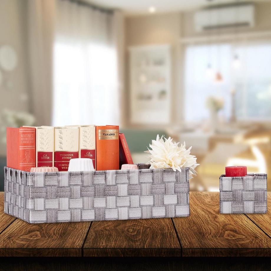 Northix Set di 8 cestini portaoggetti in plastica  