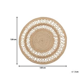 Beliani Tappeto en Iuta Boho DIKILI  
