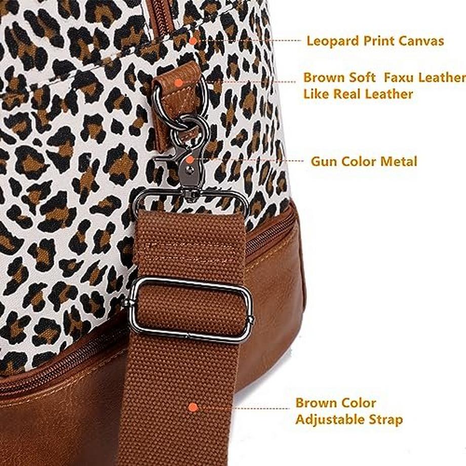 Only-bags.store  Sac de voyage en toile Sac de week-end Sac de voyage en toile Sac de week-end Bagage à main avec compartiment à chaussures et trousse de toilette 