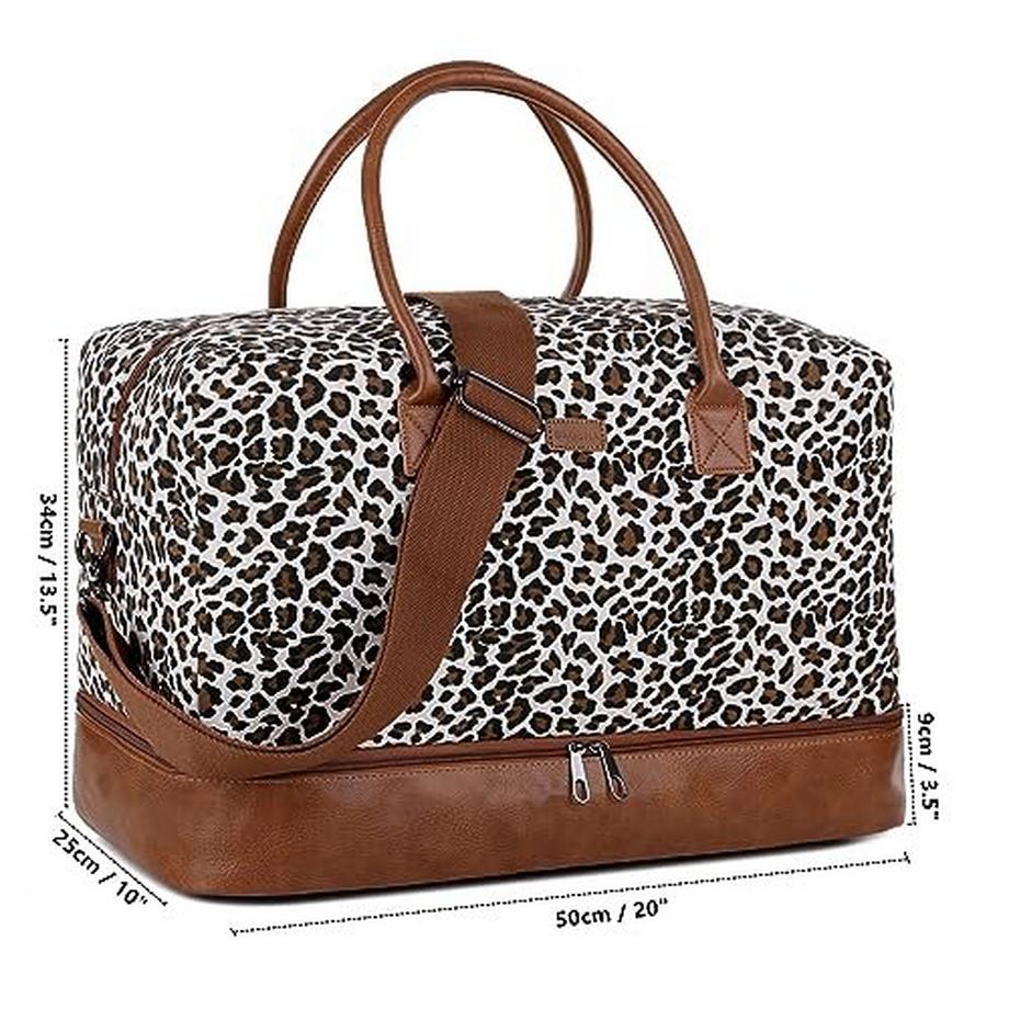 Only-bags.store  Sac de voyage en toile Sac de week-end Sac de voyage en toile Sac de week-end Bagage à main avec compartiment à chaussures et trousse de toilette 