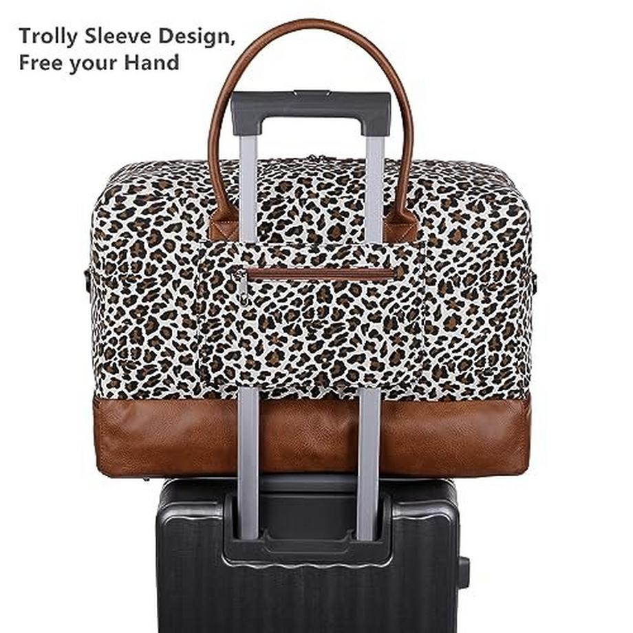 Only-bags.store  Sac de voyage en toile Sac de week-end Sac de voyage en toile Sac de week-end Bagage à main avec compartiment à chaussures et trousse de toilette 