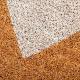 Eulenschnitt Kokos Fussmatte Weisses Herz  