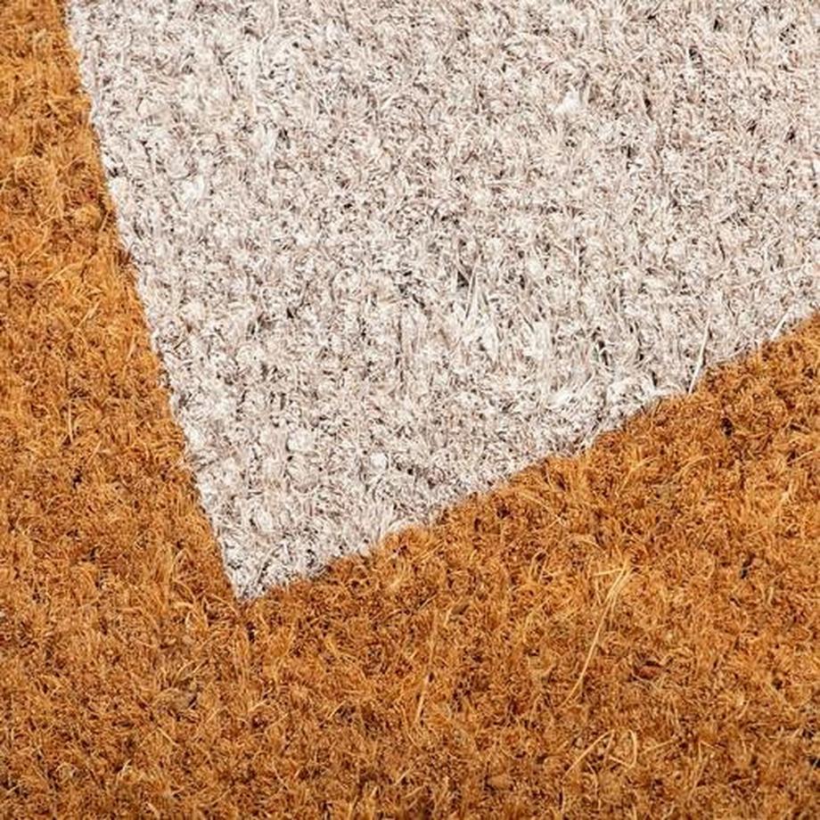 Eulenschnitt Kokos Fussmatte Weisses Herz  