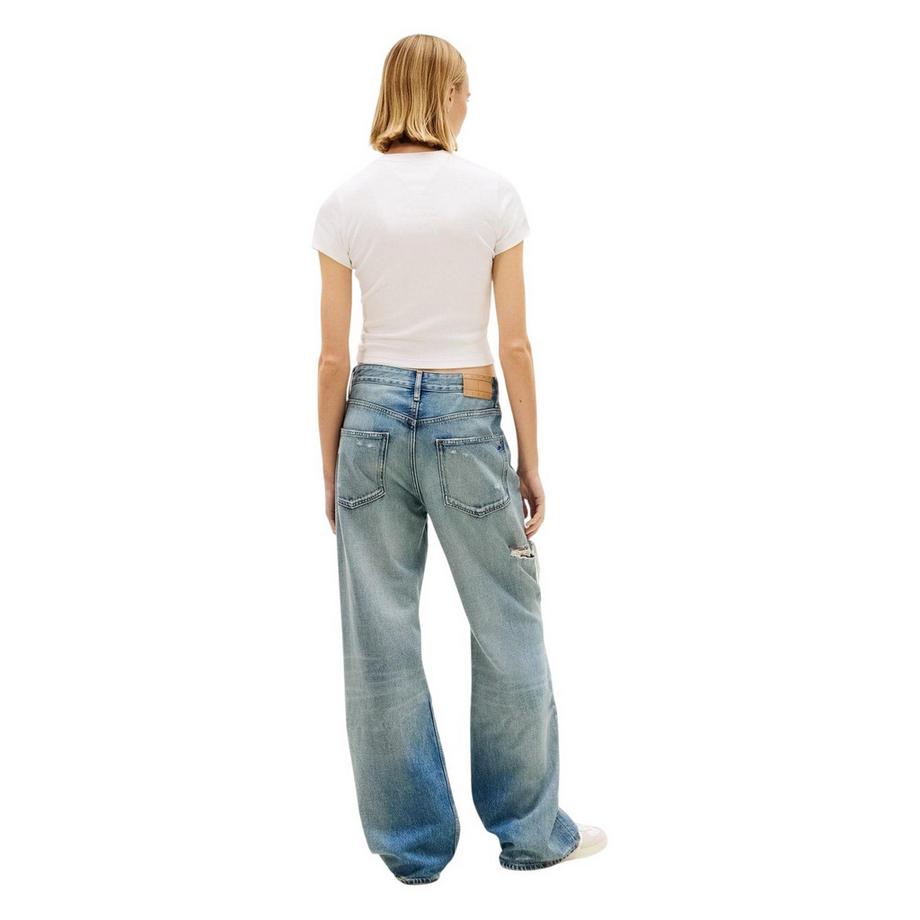 TOMMY JEANS Geripptes Slim Fit T-Shirt  