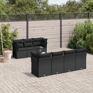 VidaXL set divano da giardino Polirattan  