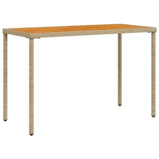 VidaXL Table de jardin rotin synthétique  