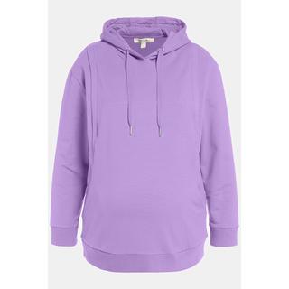 Ulla Popken  Bellieva-Hoodie, Stillfunktion, A-Linie, Kapuze, Langarm 