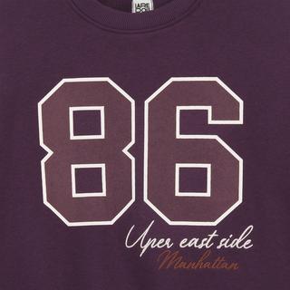 La Redoute Collections  Bedrucktes und besticktes Sweatshirt mit Rundhalsausschnitt aus Molton 