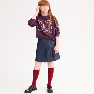 La Redoute Collections  Bedrucktes und besticktes Sweatshirt mit Rundhalsausschnitt aus Molton 