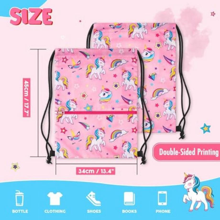 Only-bags.store  Turnbeutel mit Kordelzug für Kinder - Sportbeutel Wasserdichter Beutel mit Kordelzug 