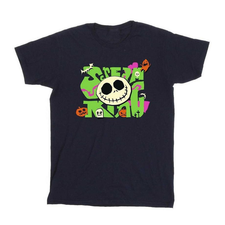 Scream Maglietta Jack Skellington Cotone Ragazze
