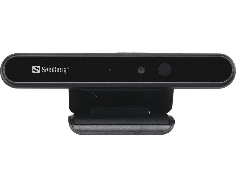 Sandberg  Face-ID 1080p Webcam 2 MP 1920 x 1080 Pixel USB 3.2 Gen 1 (3.1 Gen 1) Schwarz 