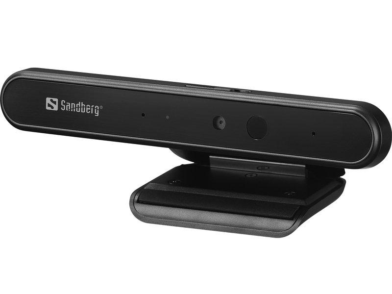 Sandberg  Face-ID 1080p Webcam 2 MP 1920 x 1080 Pixel USB 3.2 Gen 1 (3.1 Gen 1) Schwarz 