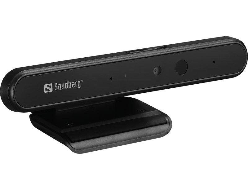 Sandberg  Face-ID 1080p webcam 2 MP 1920 x 1080 Pixel USB 3.2 Gen 1 (3.1 Gen 1) Nero 