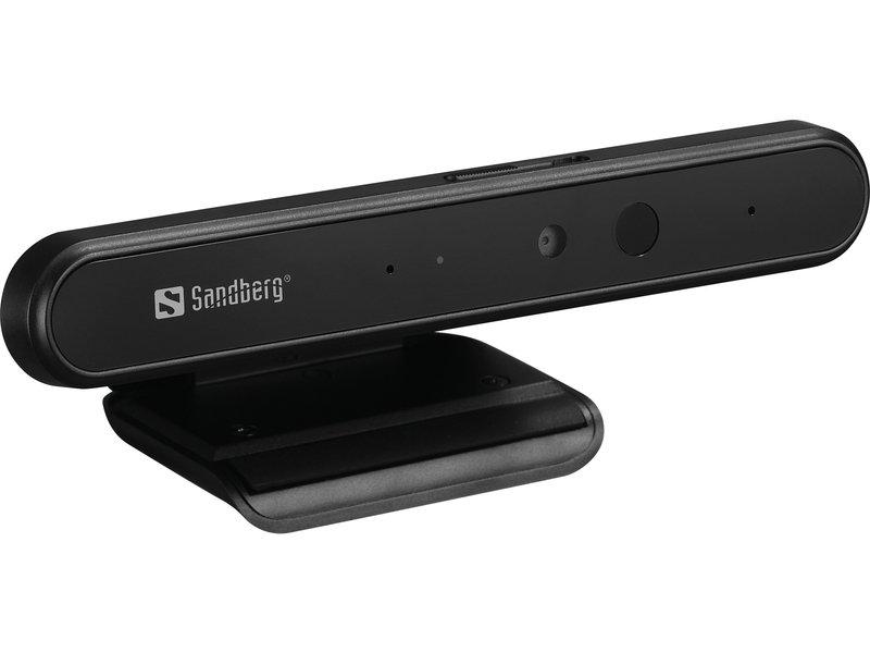 Sandberg  Face-ID 1080p Webcam 2 MP 1920 x 1080 Pixel USB 3.2 Gen 1 (3.1 Gen 1) Schwarz 