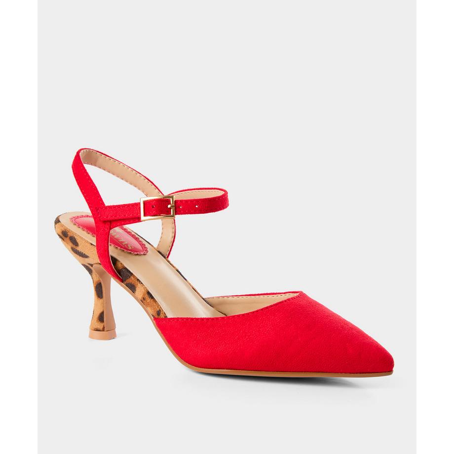 Joe Browns Scarpe con Tacco Punta Chiusa Stampa Leopardata  