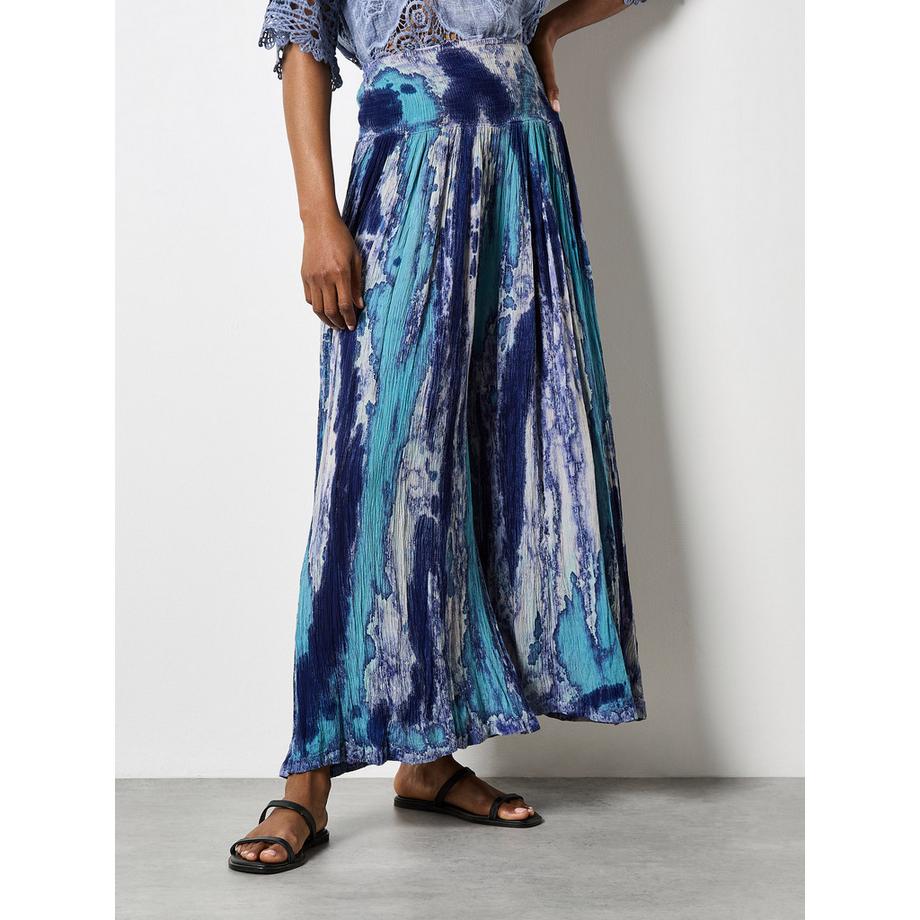 APRICOT Tie Dye Crinkle Palazzo-Hose  
