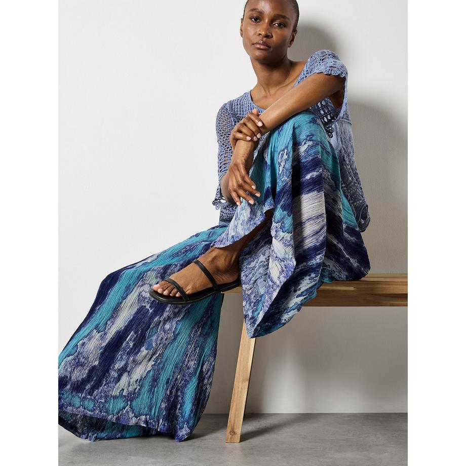 APRICOT Tie Dye Crinkle Palazzo-Hose  