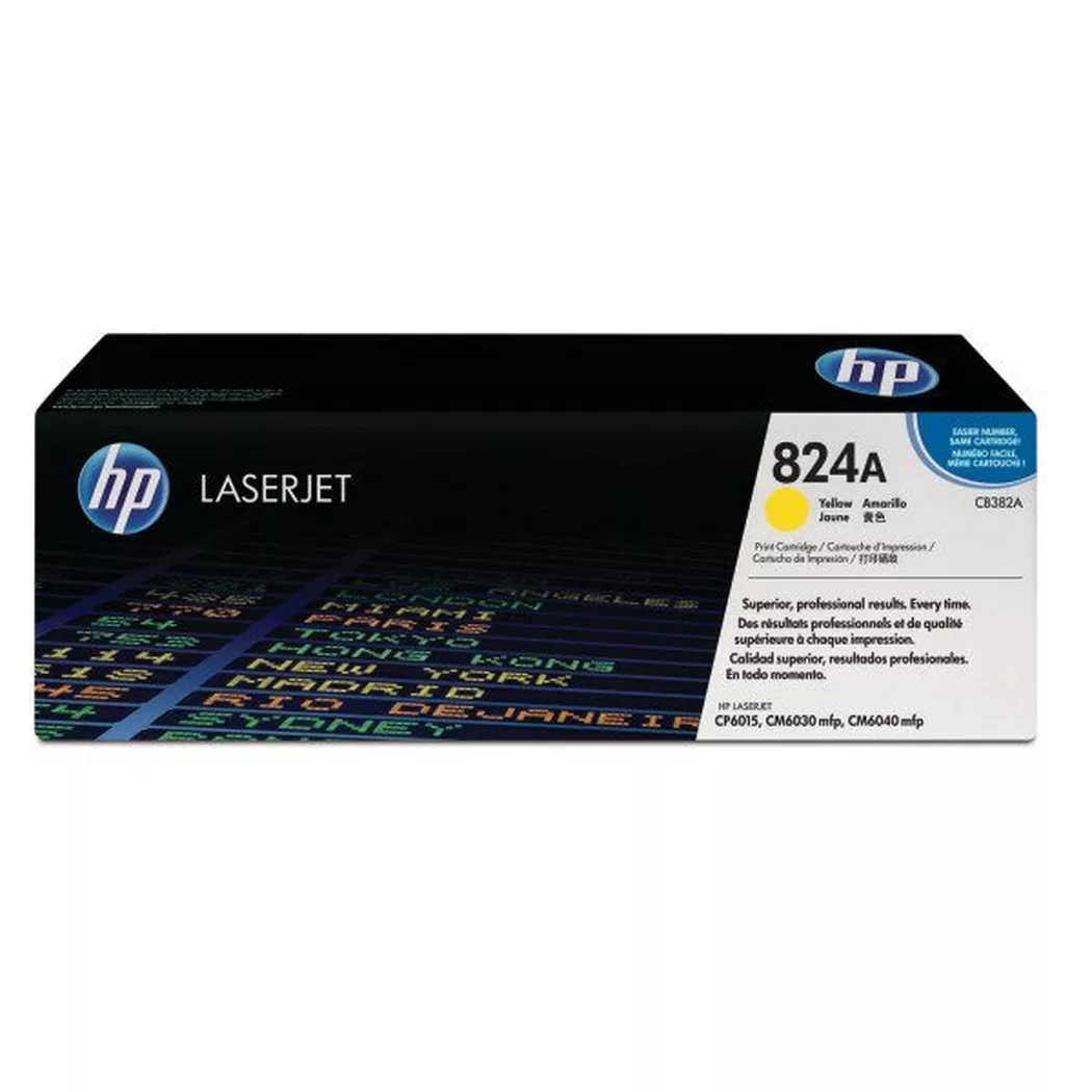 Hewlett-Packard – HP Toner-Modul 824A yellow CB382A Color LJ CP6015 21’000 Seiten, Gelb, One Size