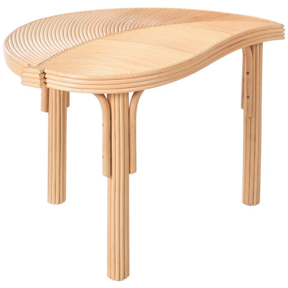 Beliani Lot de 3 tables basses en Rotin  PARALIA  
