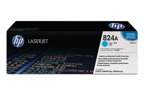 Hewlett-Packard  HP Toner-Modul 824A cyan CB381A Color LJ CP6015 21'000 Seiten 