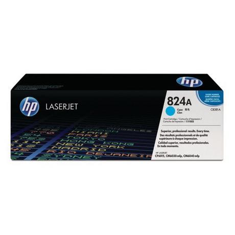 Hewlett-Packard  HP Toner-Modul 824A cyan CB381A Color LJ CP6015 21'000 Seiten 