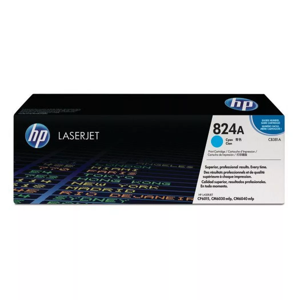 Hewlett-Packard – HP Toner-Modul 824A cyan CB381A Color LJ CP6015 21’000 Seiten, One Size