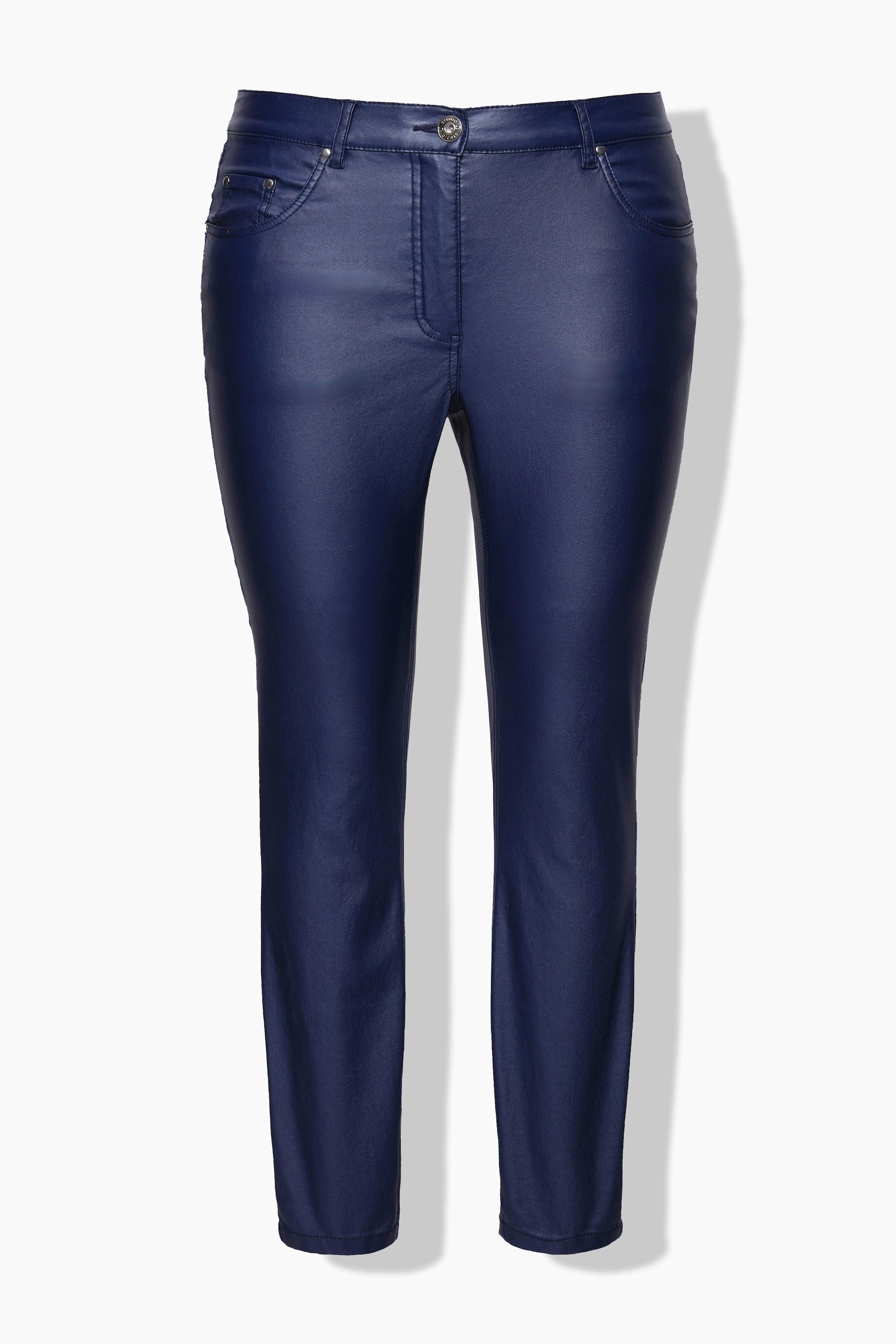 Studio Untold Skinny Fit Beschichtete 5-Pocket Jeans  